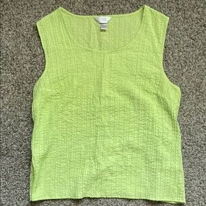 CJ banks Lime Green Textured Women's Top